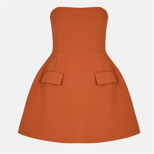 ODD MUSE The Ultimate Muse Strapless Dress - Orange