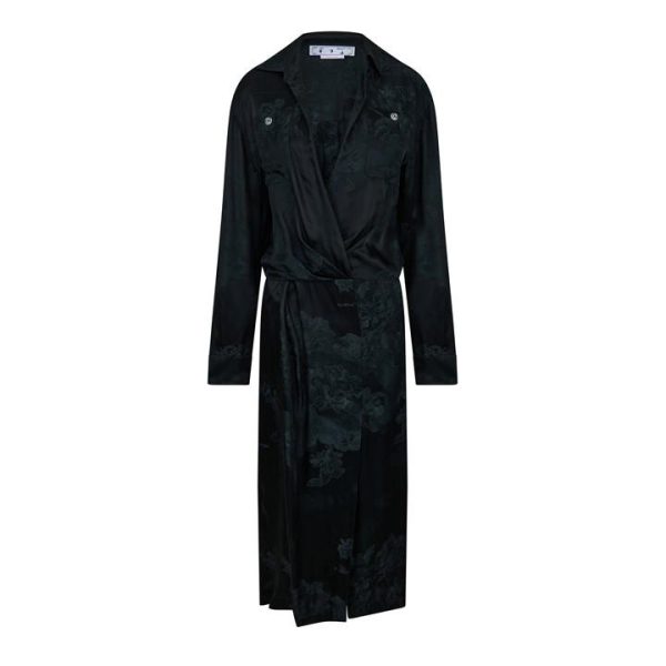 OFF WHITE A-Line Dress - Black