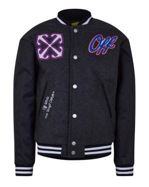 OFF WHITE Arrow Bomber Jacket Juniors - Multi