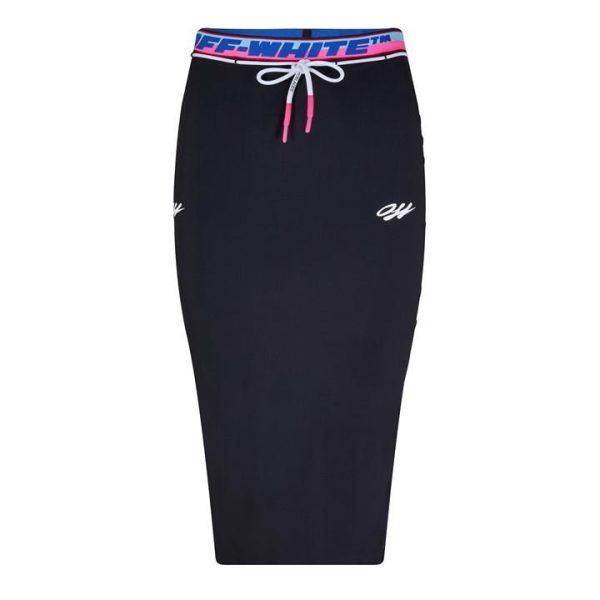 OFF WHITE Athleisure Midi Skirt - Black