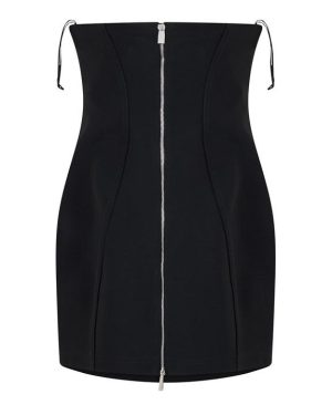 OFF WHITE Bodycon Mini Dress - Black