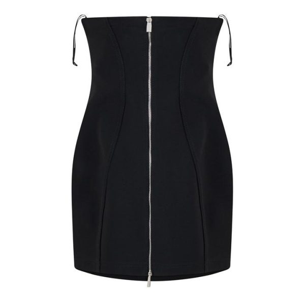 OFF WHITE Bodycon Mini Dress - Black