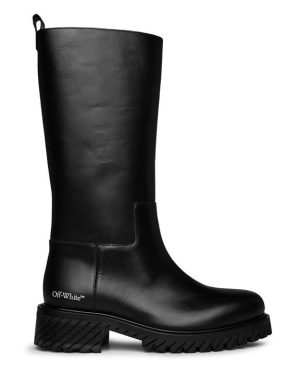 OFF WHITE Combat Boots - Black
