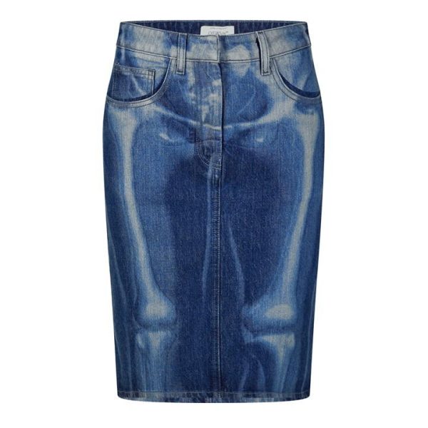 OFF WHITE Denim Skirt - Blue