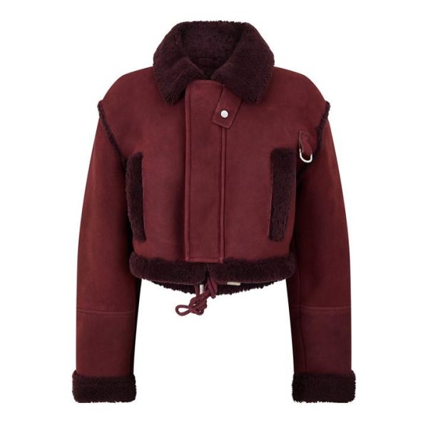 OFF WHITE Leather Jacket - Red