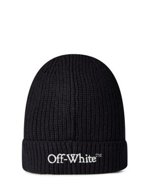 OFF WHITE Logo Beanie Juniors - Black