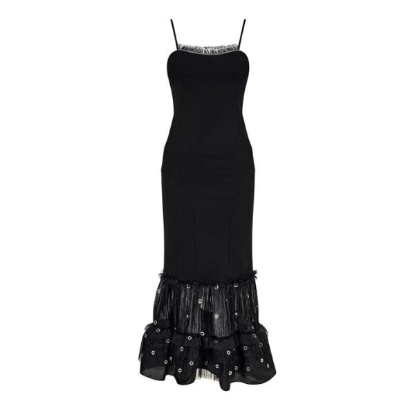OFF WHITE Slip Dress - Black