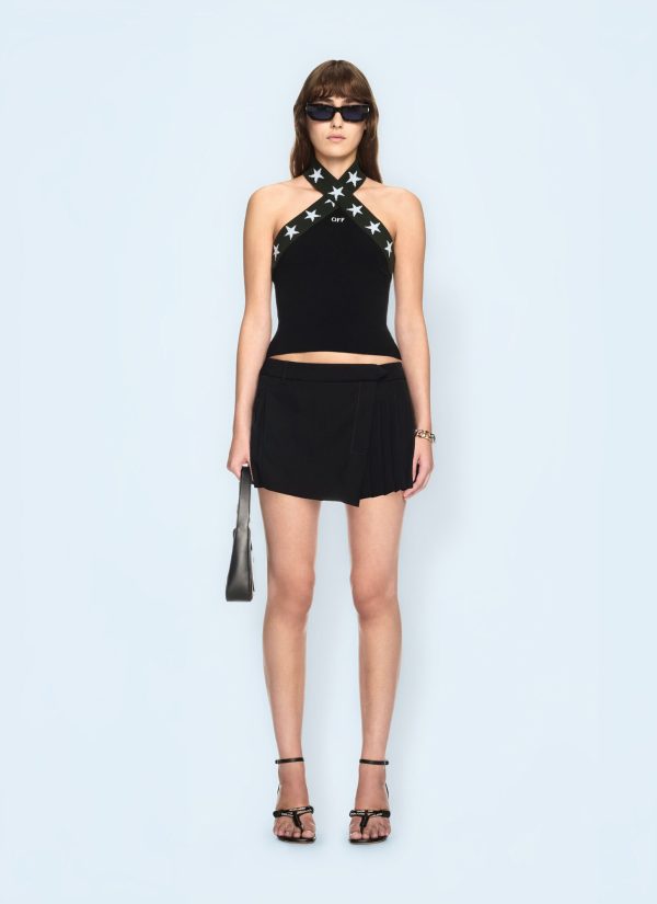 OFF WHITE Wool Mini Skirt - Woman Skirts Black Eu - 44