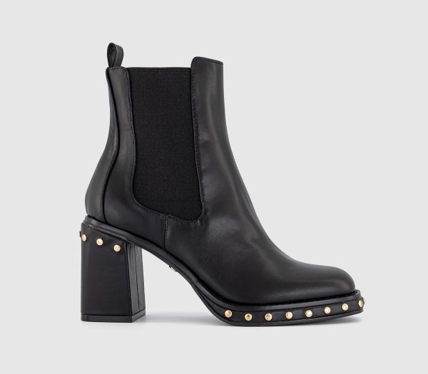 OFFICE Womens Alba Studded Platform Chelsea Boots Black, 6