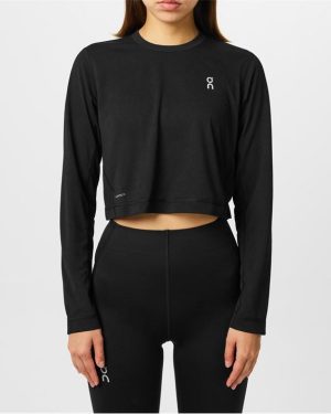 ON Active Long-T Crop Top - Black