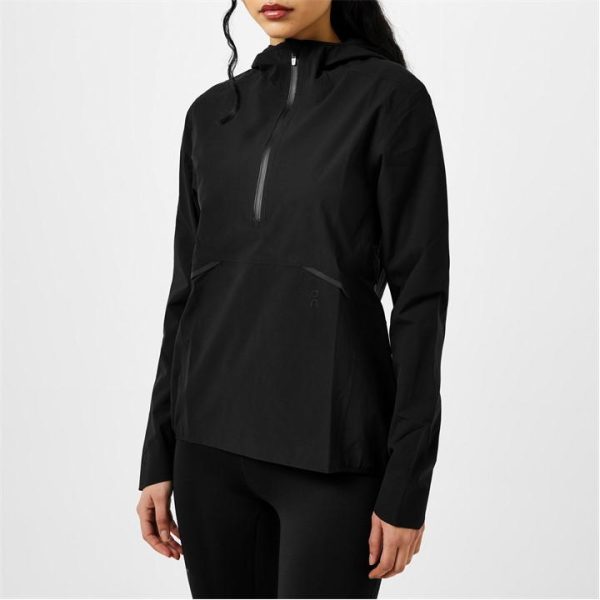 ON Waterproof Hooded Anorak - Black