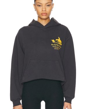 ONE OF THESE DAYS x FWRD Silver Queen City Hoody in Washed Black - Black. Size L (also in S).