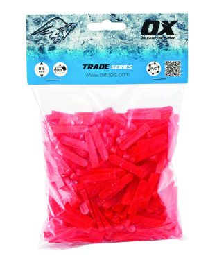OX OX-T160605 Trade Wedge Shaped Tile Spacers, Red, 6 mm