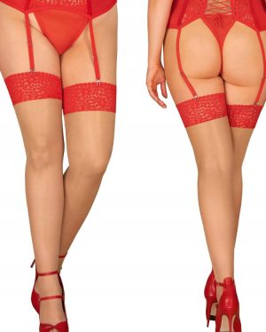 Obsessive Blossmina Lace Top Stockings