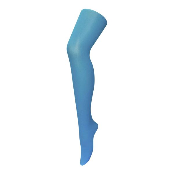 (One Size, Aqua Blue) Sock Snob - Ladies 40 denier bright coloured opaque neon tights