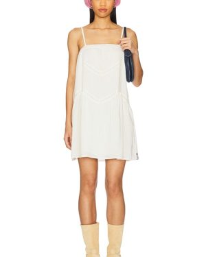 One Teaspoon Alana Cotton Slip Dress in White. Size S, XL, XS.