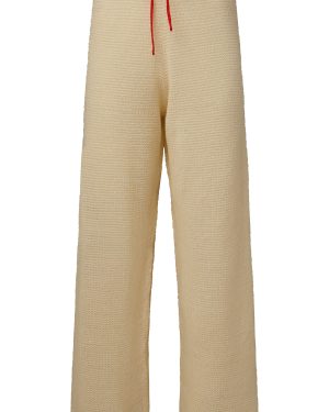 Onia - Knit Linen Wide-Leg Pants - Neutral - M - Moda Operandi