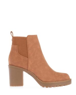 Only Barbara Heeled Chelsea Boots - Brown