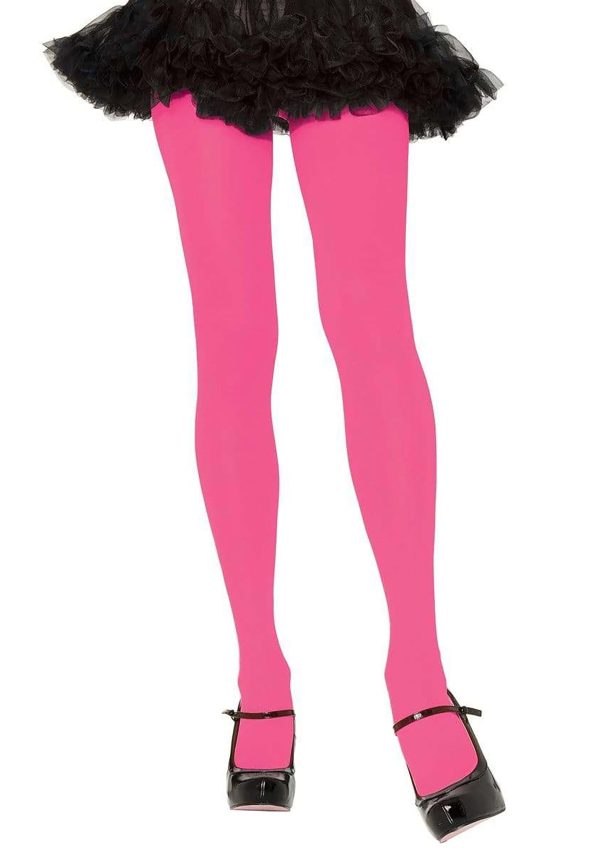 Opaque Pink Nylon Adult Tights