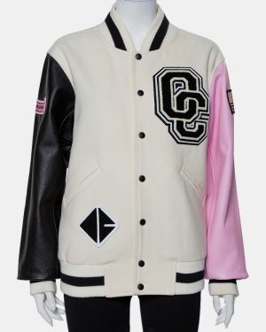 Opening Ceremony Multicolor Wool & Leather Logo Applique Detail Varsity Jacket M