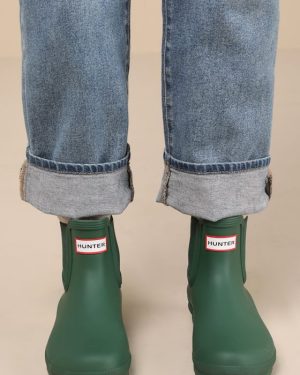 Original Hunter Green Chelsea Rain Boots