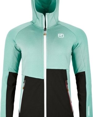 Ortovox Fleece Rib Hoody Womens Aquatic Ice XL Outdoor Hoodie
