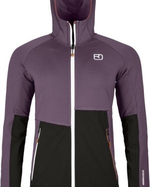 Ortovox Fleece Rib Hoody Womens Wild Berry L Outdoor Hoodie