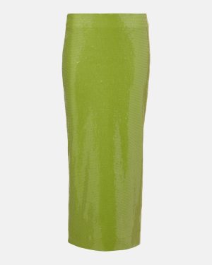 Oscar de la Renta Sequined pencil skirt