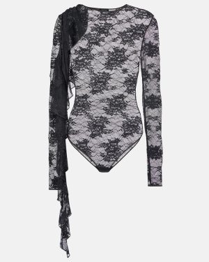 Oseree Draped lace bodysuit
