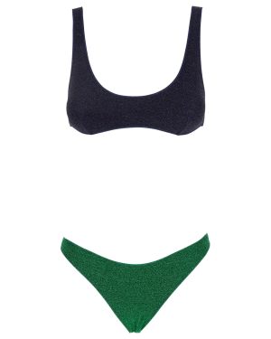 Oseree lumiere Sporty Multicolor Bi-color Bikini Set In Tech Fabric Woman