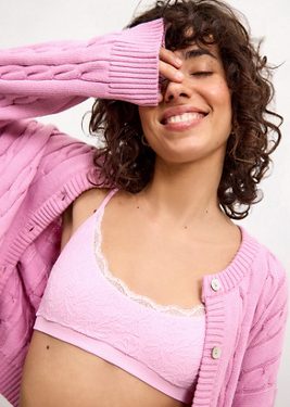 Out From Under Layla Seamless Lace Bralette - Pink XL at Urban Outfitters