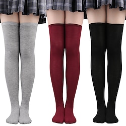Over Knee Thigh Socks Knee-High Warm Stocking Women Boot Sock Leg Warmer High Socks for Daily Wear Cosplay