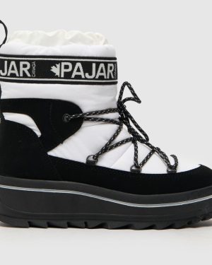 PAJAR Galaxy Ankle Snow Boots in Black & White
