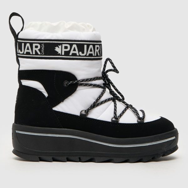 PAJAR Galaxy Ankle Snow Boots in Black & White