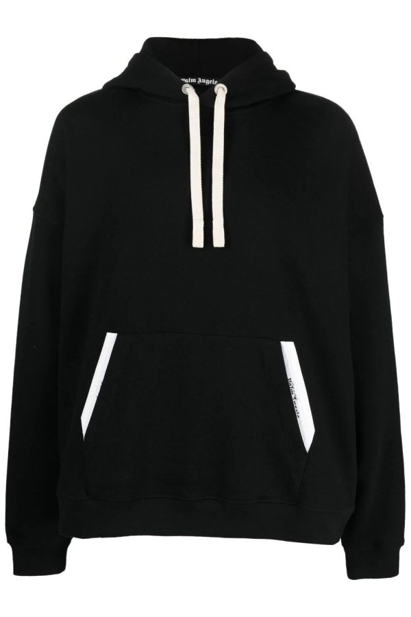 PALM ANGELS SARTORIAL TAPE CLASSIC HOODY Size: L, colour: BLACK