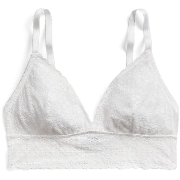 POLO RALPH LAUREN Polo Eyelet Wireless Bra - White