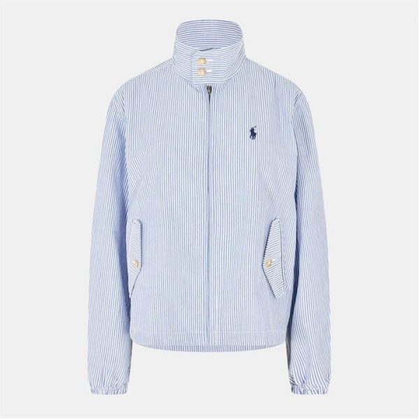 POLO RALPH LAUREN Seersucker Windbreaker Jacket - Blue