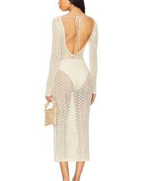PQ Harley Cover Up Dress in Cream. Size M-L.