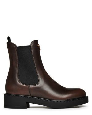 PRADA Chelsea Boots - Brown