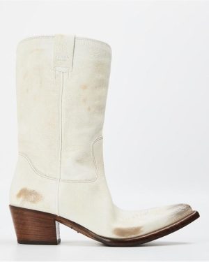 PRADA Cowboy Boots - White