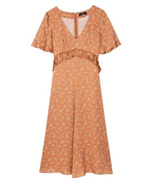 PS PAUL SMITH Paisley Midi Tea Dress - Pink