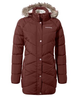 Padded Jacket Lisby Polyester Deep Garnet