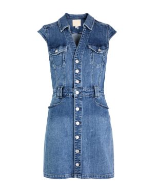 Paige Jaxsyn Stretch-denim Mini Dress - Blue - XL (UK16 / XL) - XL (UK16 /xl)