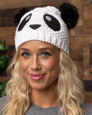 Panda Knit Adult Beanie | Panda Accessories