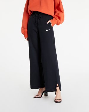 Pants Nike Sportswear Phoenix Fleece Women's High-Waisted Wide-Leg Sweatpants Black/ Sail L
