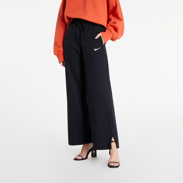 Pants Nike Sportswear Phoenix Fleece Women's High-Waisted Wide-Leg Sweatpants Black/ Sail L