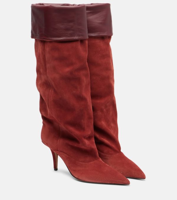 Paris Texas Ines 75 suede knee-high boots