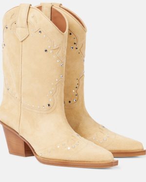Paris Texas Janice 60 suede cowboy boots