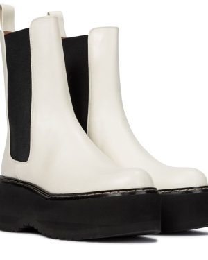 Paris Texas Leather platform Chelsea boots