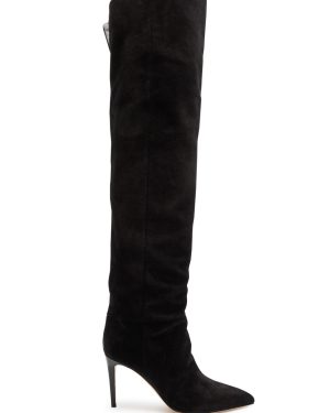 Paris Texas Stiletto 85 Suede Over-the-knee Boots - Black - 40 (IT40/ UK7)